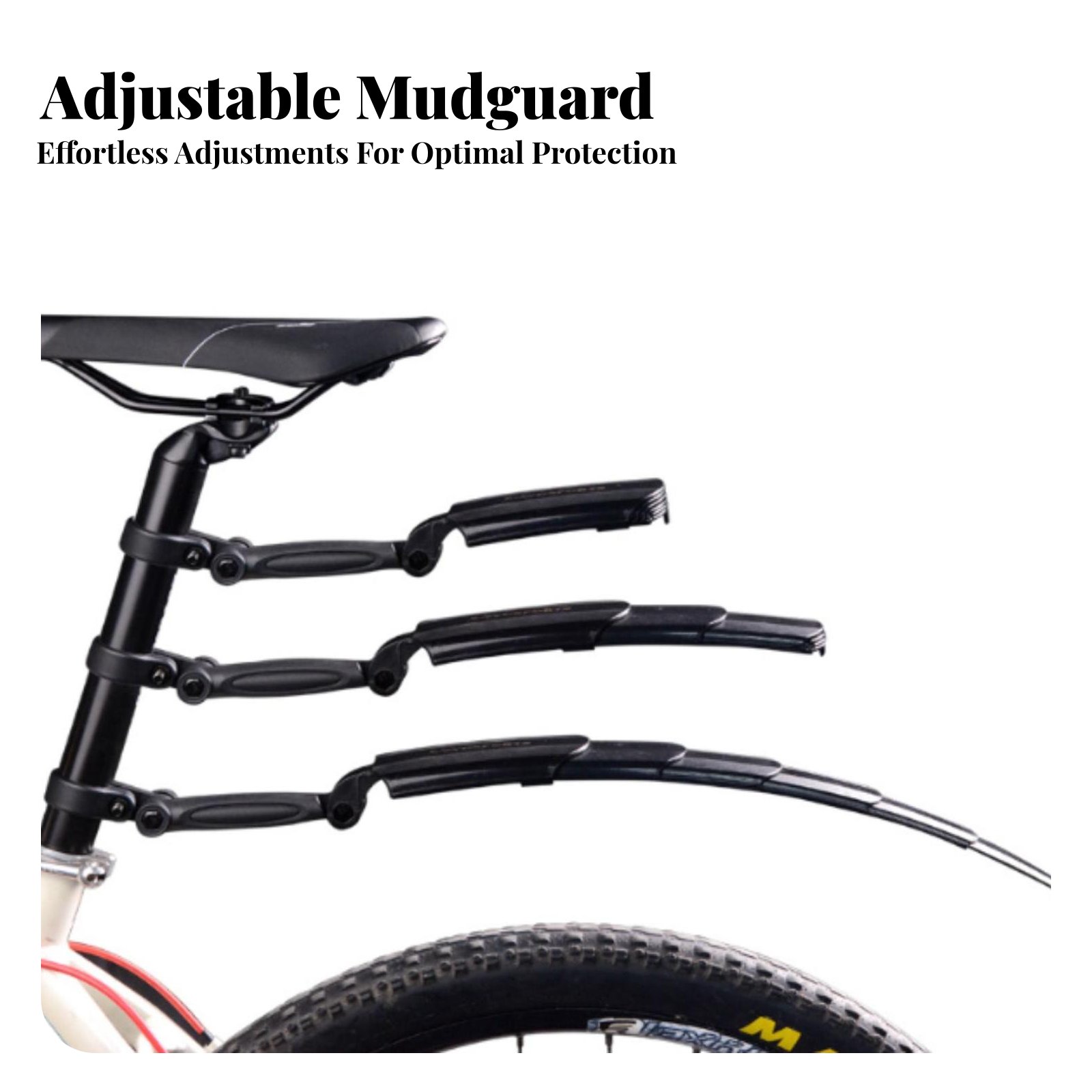Fender Mudguard Set - Retractable Cycle Mudguard Set Portable Telescopic