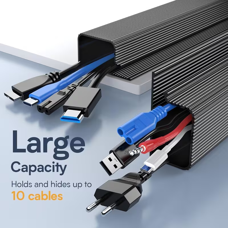 Cable Lock Flexible - 1PC 40cm/15.75inch J-shaped channel cable management