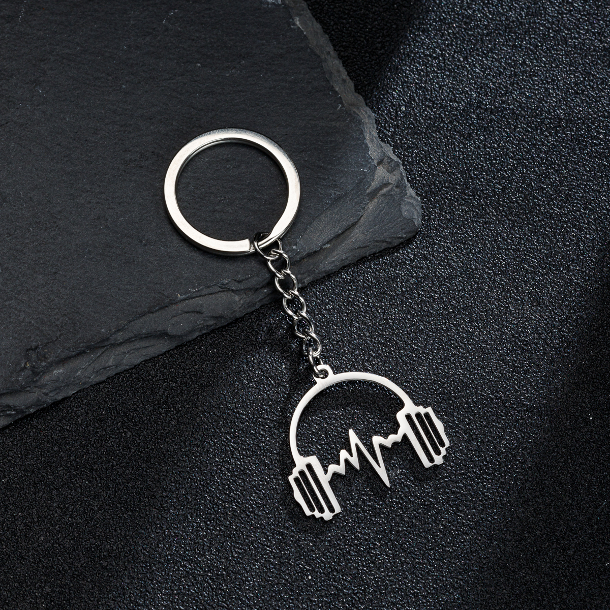 Chain Lock Combination - 1PC Headphone Keychain Headset Key Ring