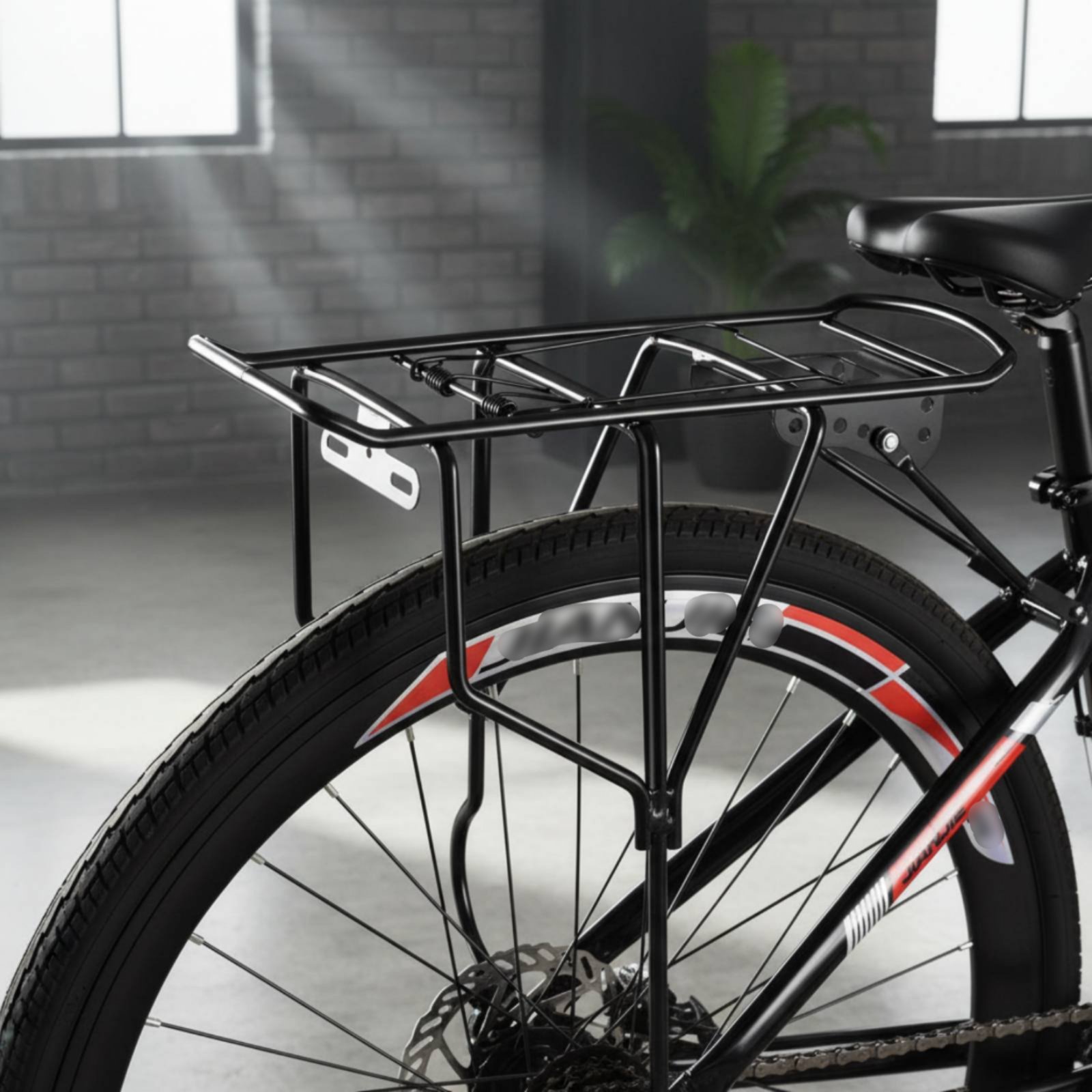 Commuting With Bike - Cycle Rear Rack Sturdy Construction Rear