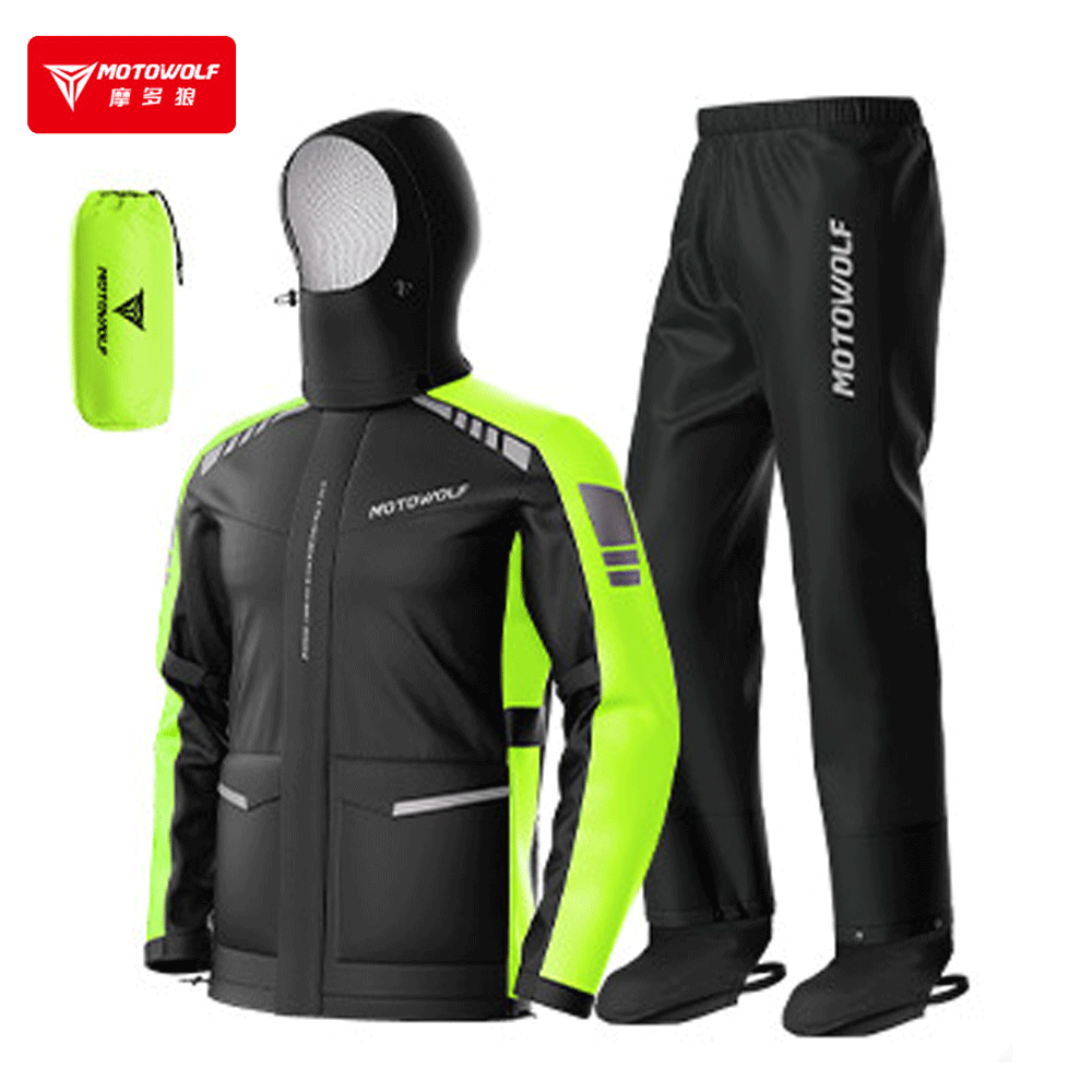 Cycling Commute Rain - Rain Suit Motorcycle Rainwear Waterproof Motorbike
