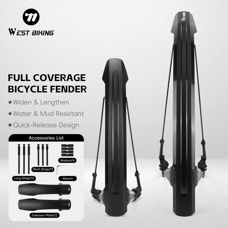 WEST BIKING Bike Fender Set 2P - Fender Mudguard Set บทวิจารณ์และราคา