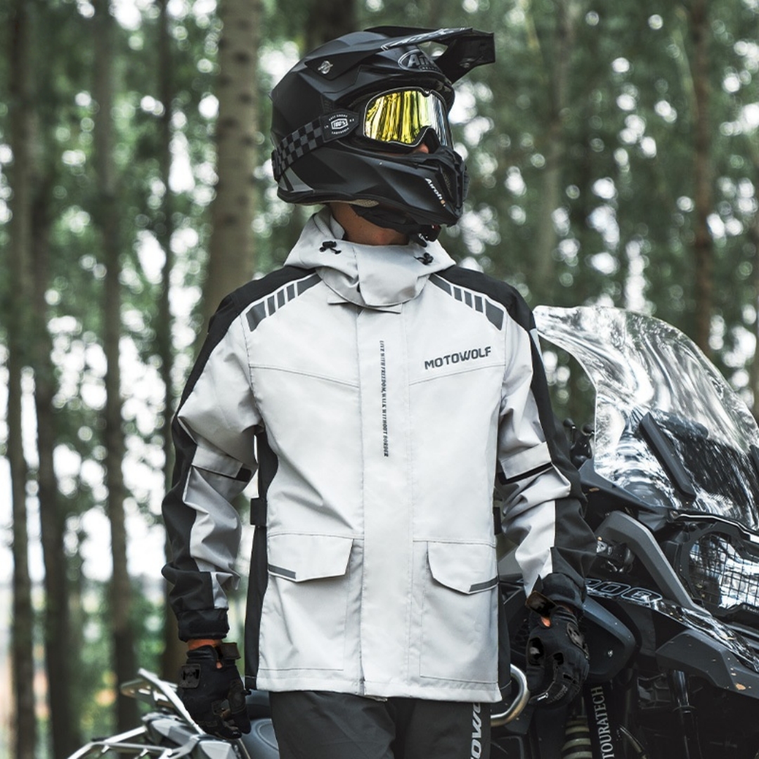 Motorcycle Riding Suit Rain Ja - Cycling Commute Rain บทวิจารณ์และราคา