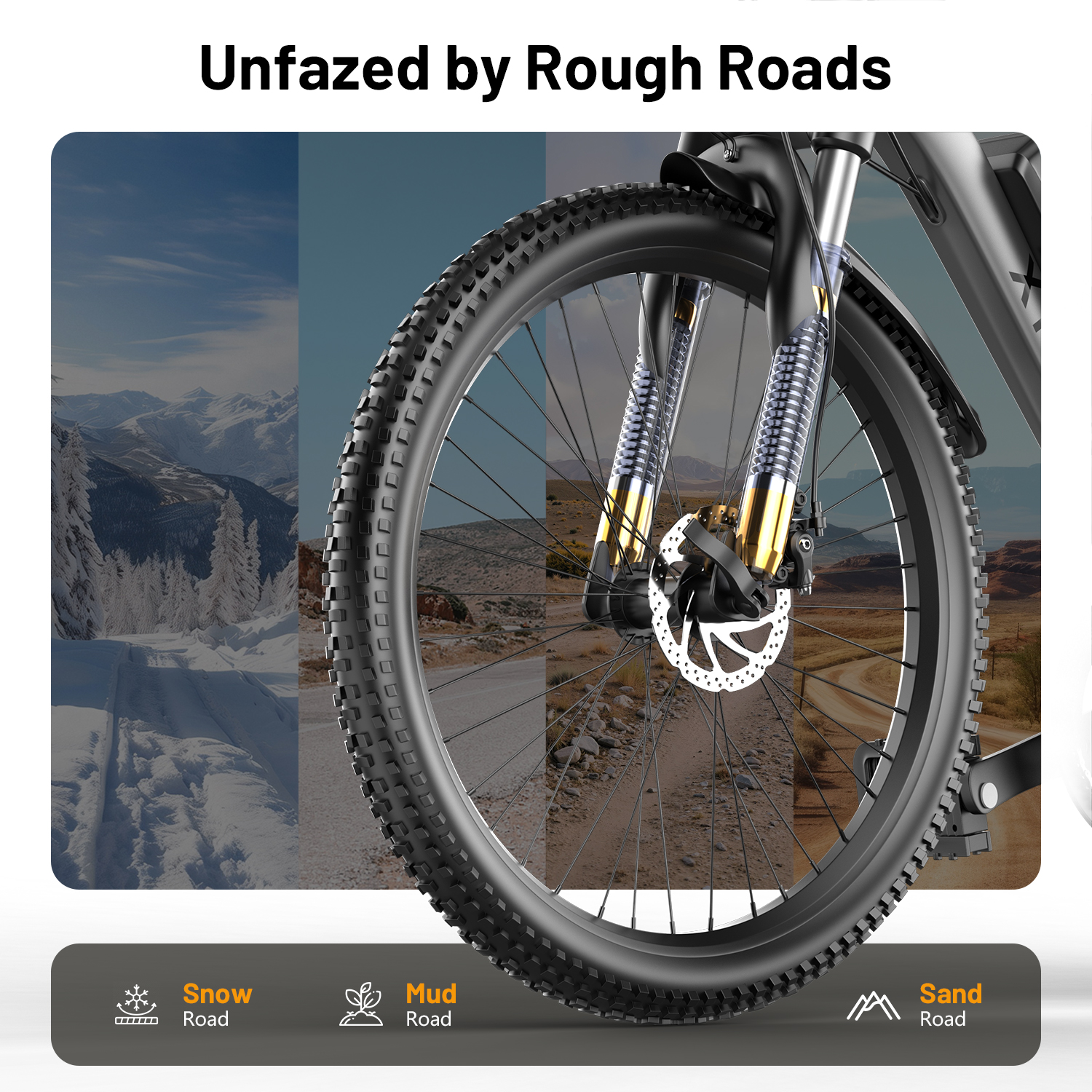 7-Speed E-Bike for Adults, 26