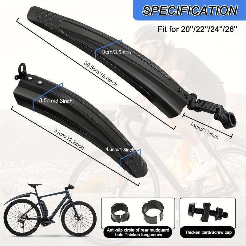 1Set Bike Mudguard Set Bicycle - Fender Mudguard Set บทวิจารณ์และราคา