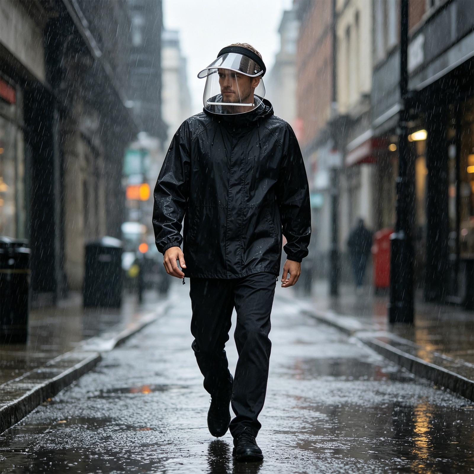 Rain Shield For Face Wide Brim - Cycling Commute Rain บทวิจารณ์และราคา