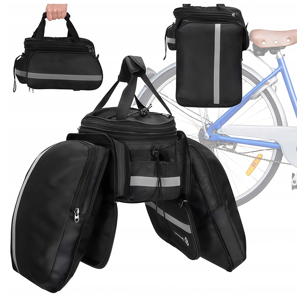 Bike Rear Rack Bag Bicycle Tru - Cycling Commute Rain บทวิจารณ์และราคา