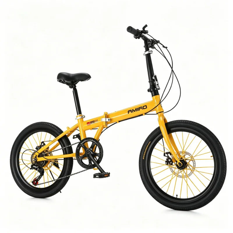 20 Inch Yellow Spoke Wheel Fol - Commuting With Bike บทวิจารณ์และราคา