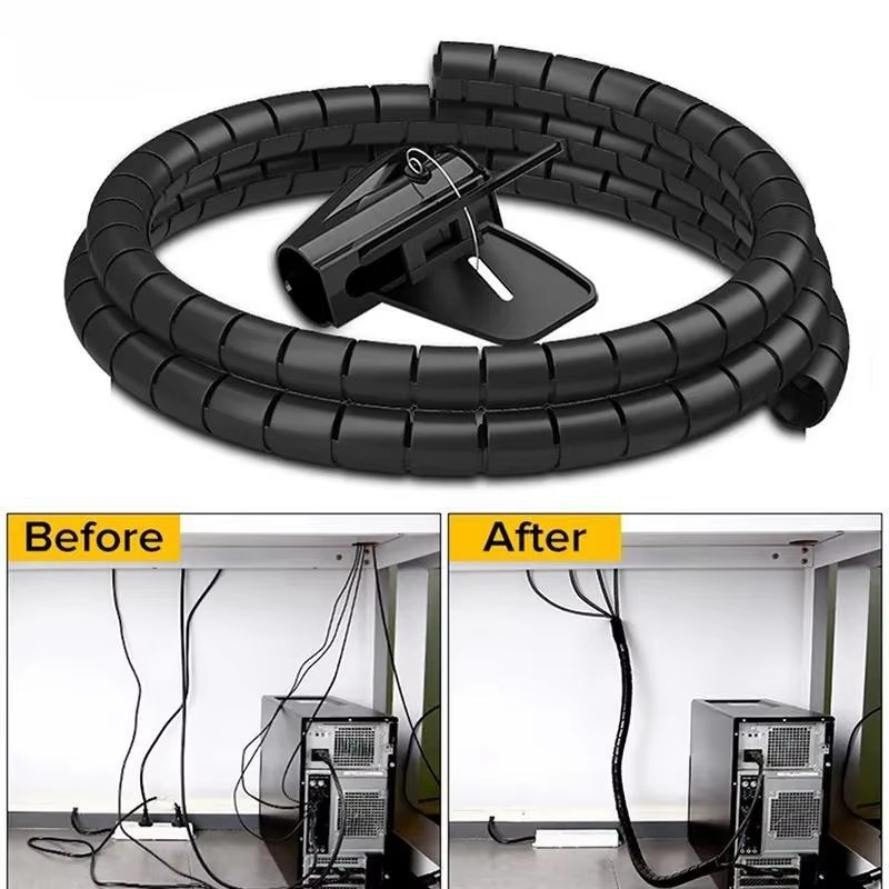 2M/1M Black Cable Wire Protect - Cable Lock Flexible บทวิจารณ์และราคา