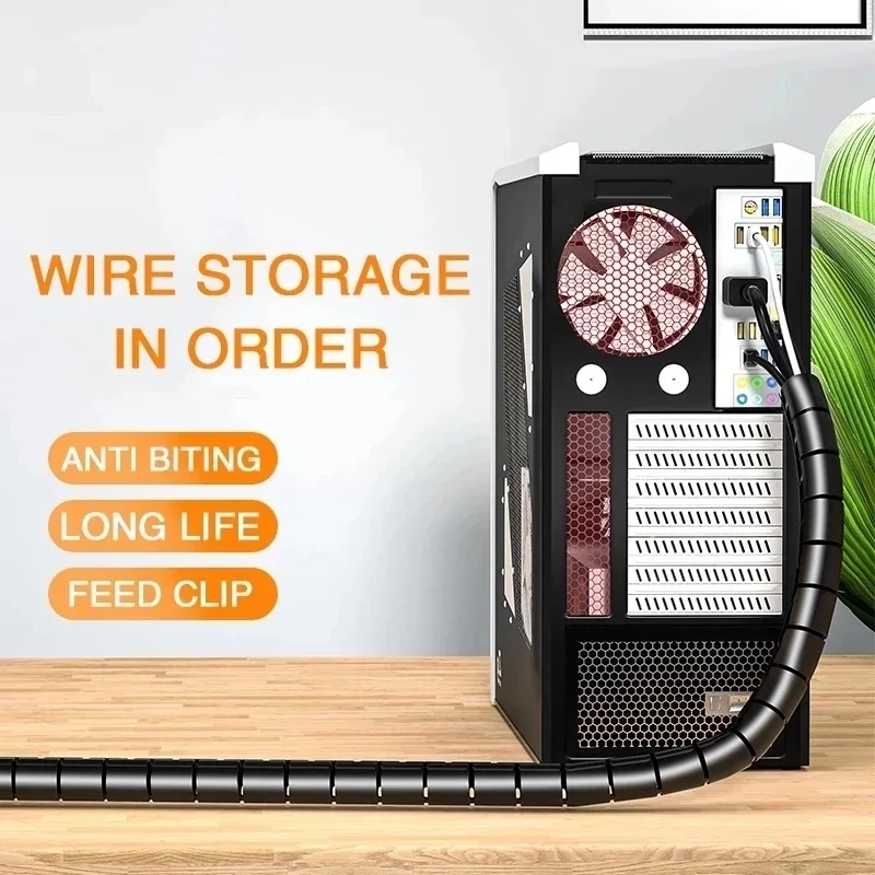 2M/1M Black Cable Wire Protect - Cable Lock Flexible บทวิจารณ์และราคา