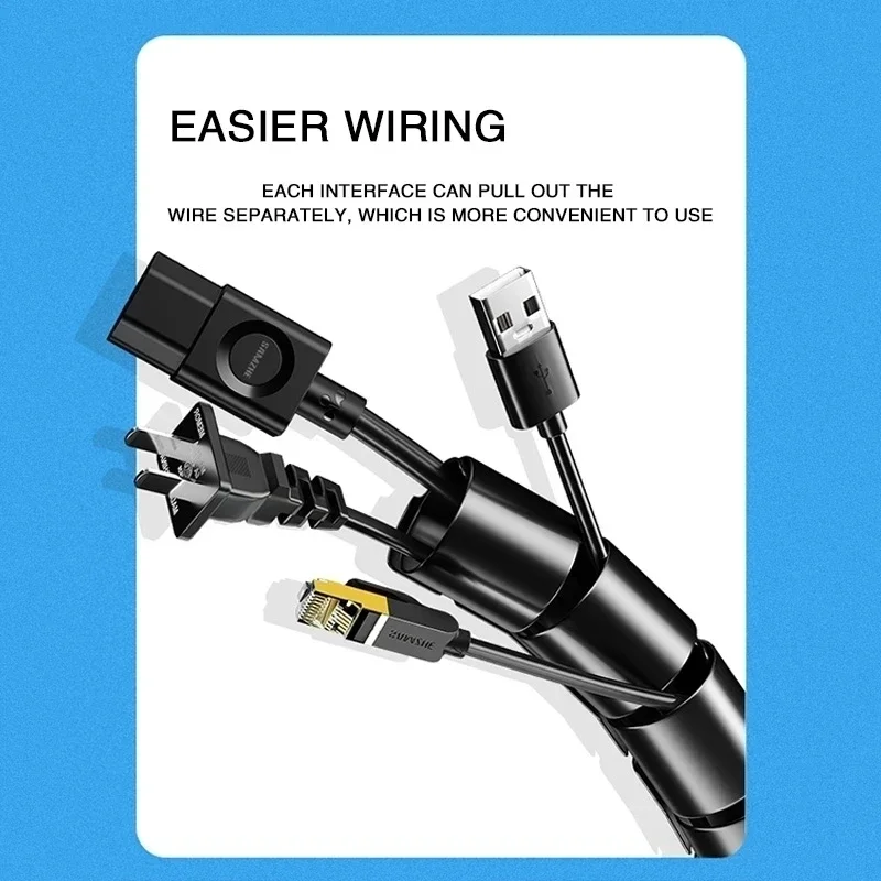2M/1M Black Cable Wire Protect - Cable Lock Flexible บทวิจารณ์และราคา