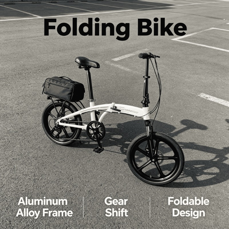 Adult Folding Bike - 20 Inch L - Commuting With Bike บทวิจารณ์และราคา
