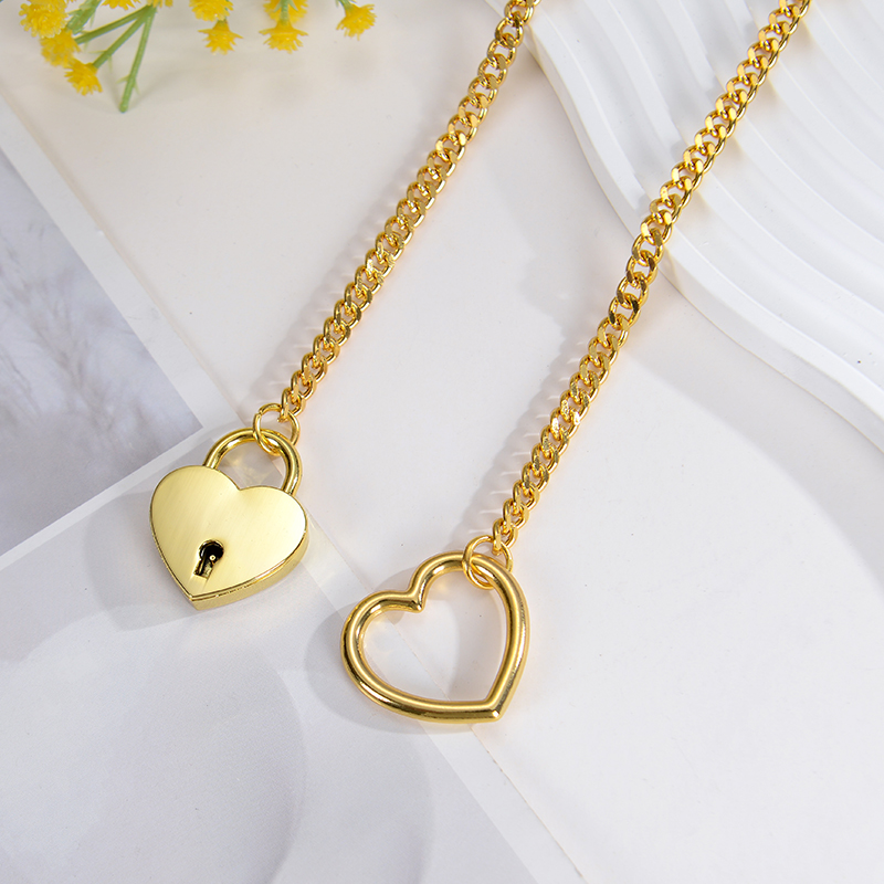 Slip Chain Heart O-Ring Neckla - Chain Lock Combination บทวิจารณ์และราคา