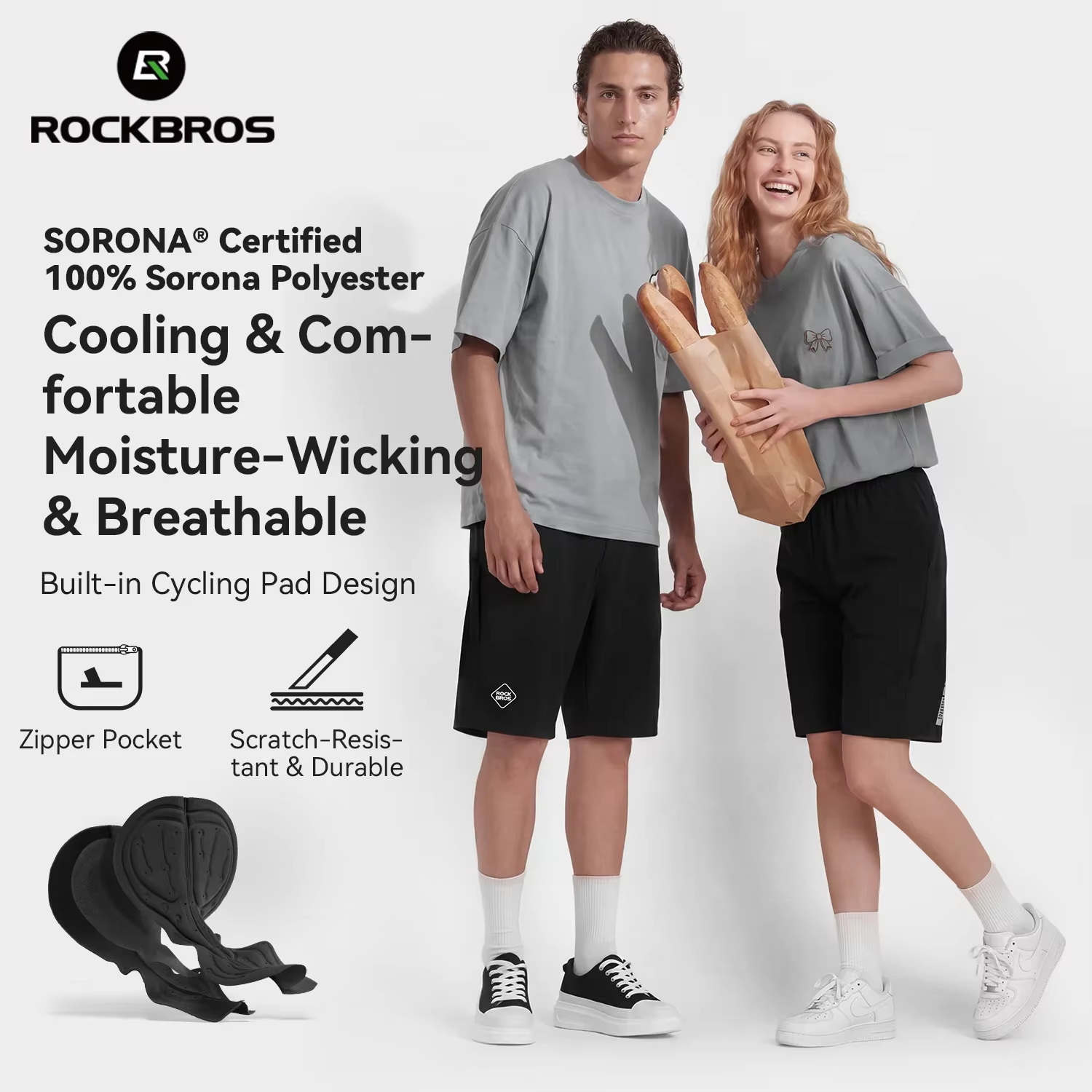 ROCKBRS Casual Cycling Shorts  - Cycling Shorts For Commute บทวิจารณ์และราคา