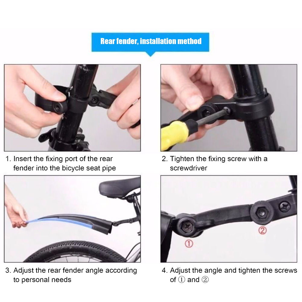 2Pcs Mountain Bike Mudguard Wi - Fender Mudguard Set บทวิจารณ์และราคา