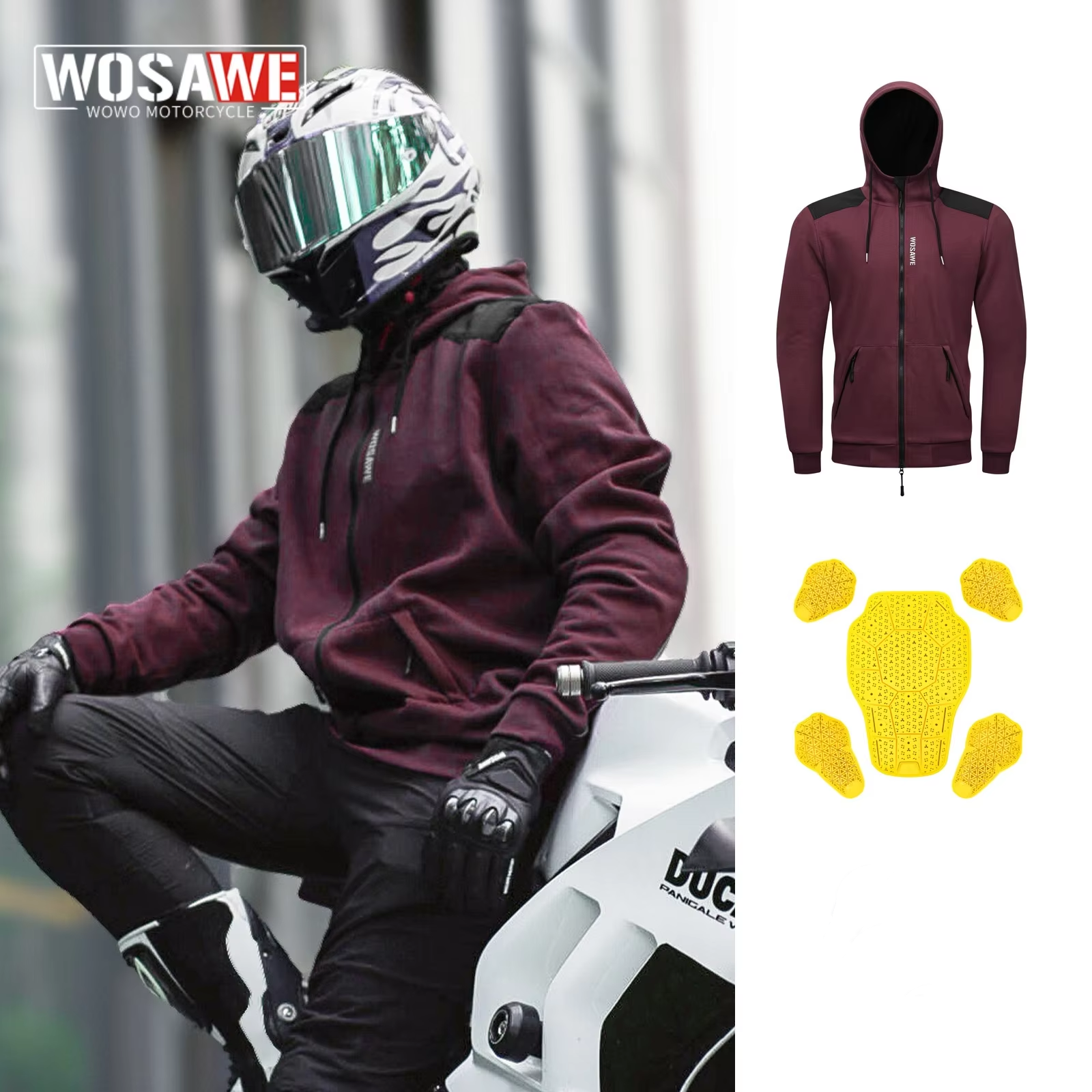 WOSAWE New Motorcycle Jacket W - Cycling Commute Clothes บทวิจารณ์และราคา