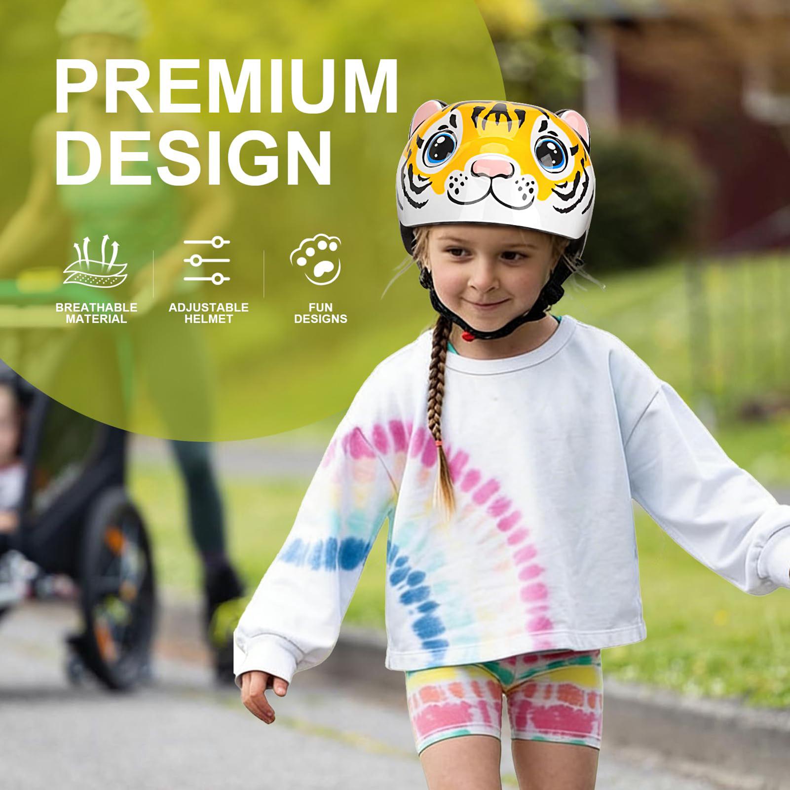 Kids Helmet Tiger Pattern Adju - Commute Cycling Helmet บทวิจารณ์และราคา