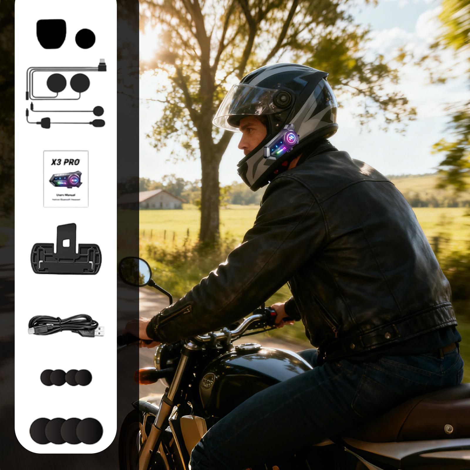 Motorcycle Headphones Wireless - Commute Cycling Helmet บทวิจารณ์และราคา