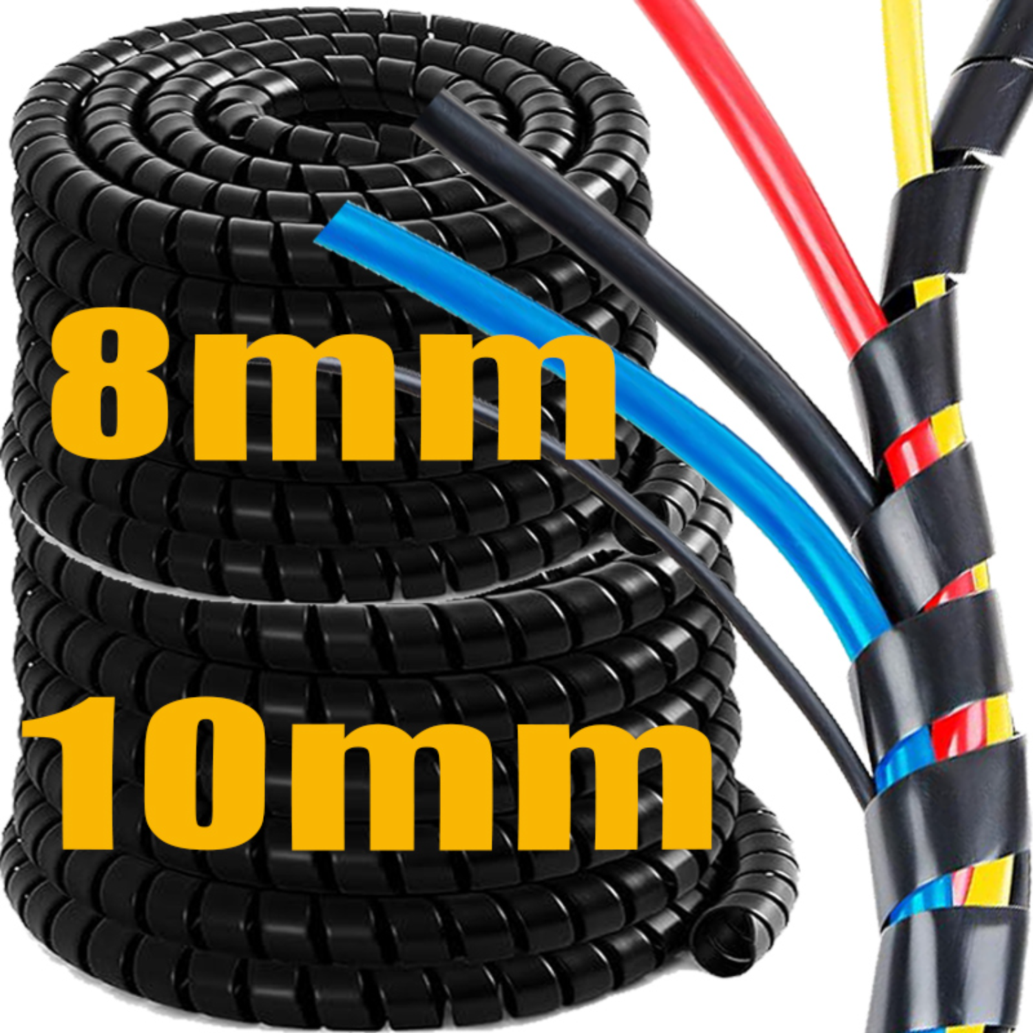 1-10M Spiral Cable Wire Wrap F - Cable Lock Flexible บทวิจารณ์และราคา