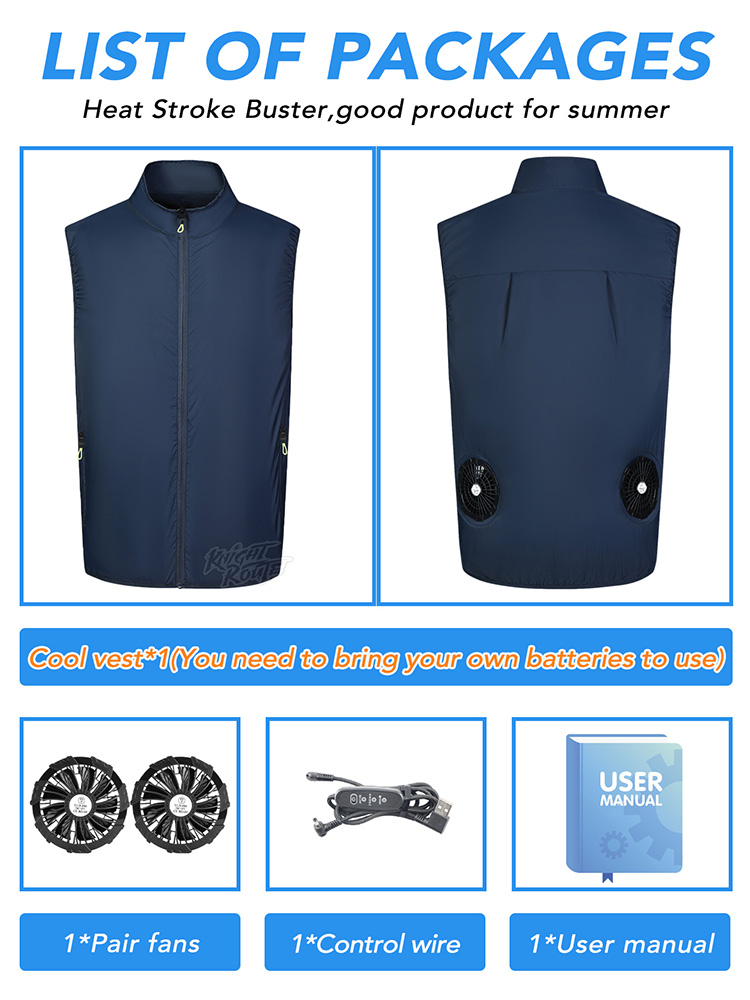 Fan Vest Wearable Cooling Air- - Cycling Commute Clothes บทวิจารณ์และราคา
