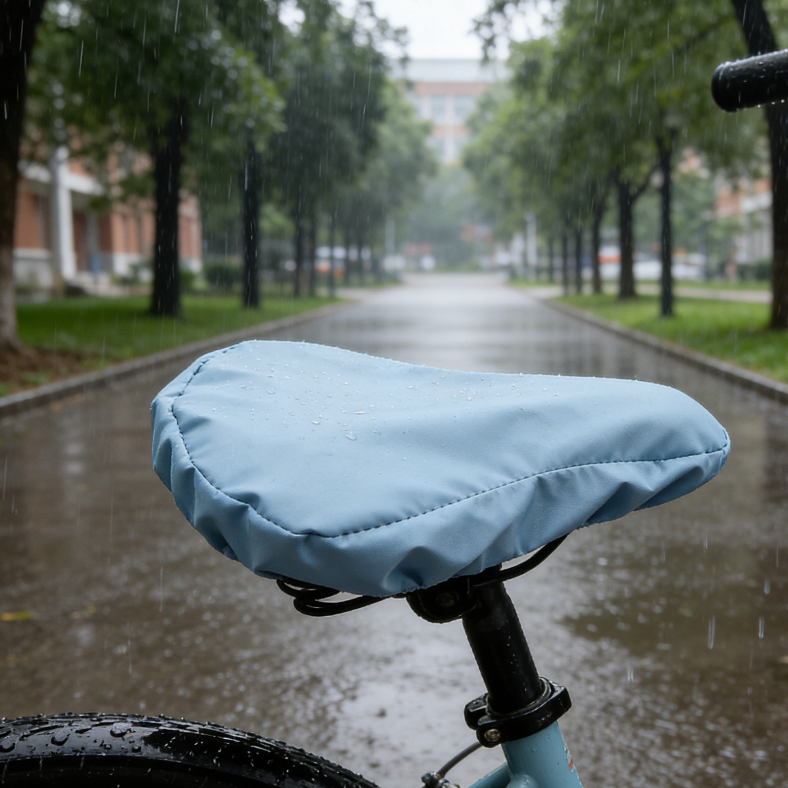 2pcs Bicycle Seat Cover Waterp - Cycling Commute Rain บทวิจารณ์และราคา