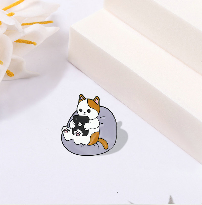 Funny Cats Enamel Pin Custom C - Cycling Commute Bag บทวิจารณ์และราคา