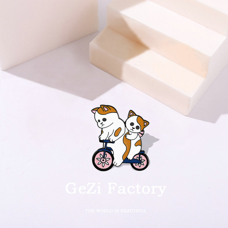 Funny Cats Enamel Pin Custom C - Cycling Commute Bag บทวิจารณ์และราคา