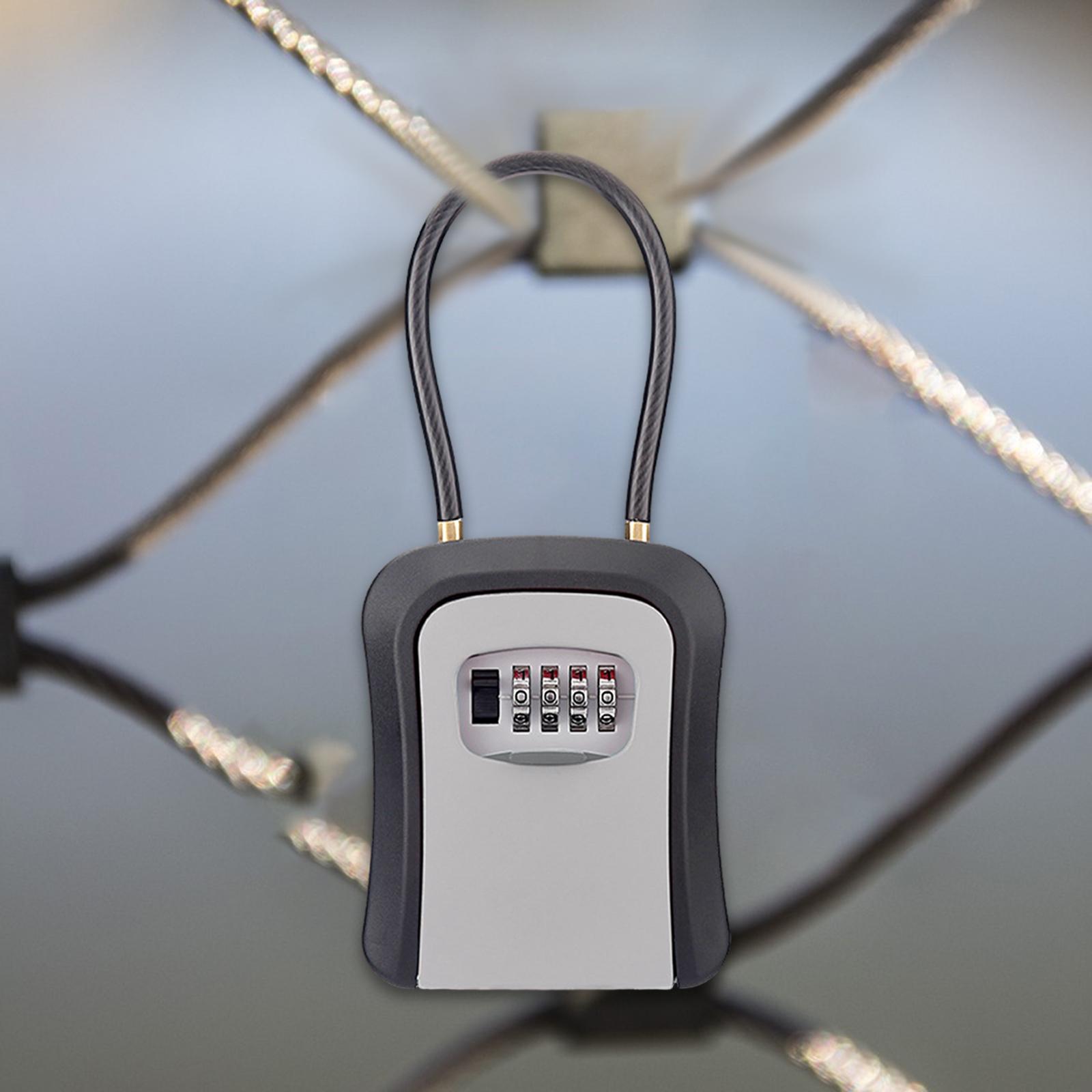 Key Lock Box Key Security Box  - Chain Lock Combination บทวิจารณ์และราคา