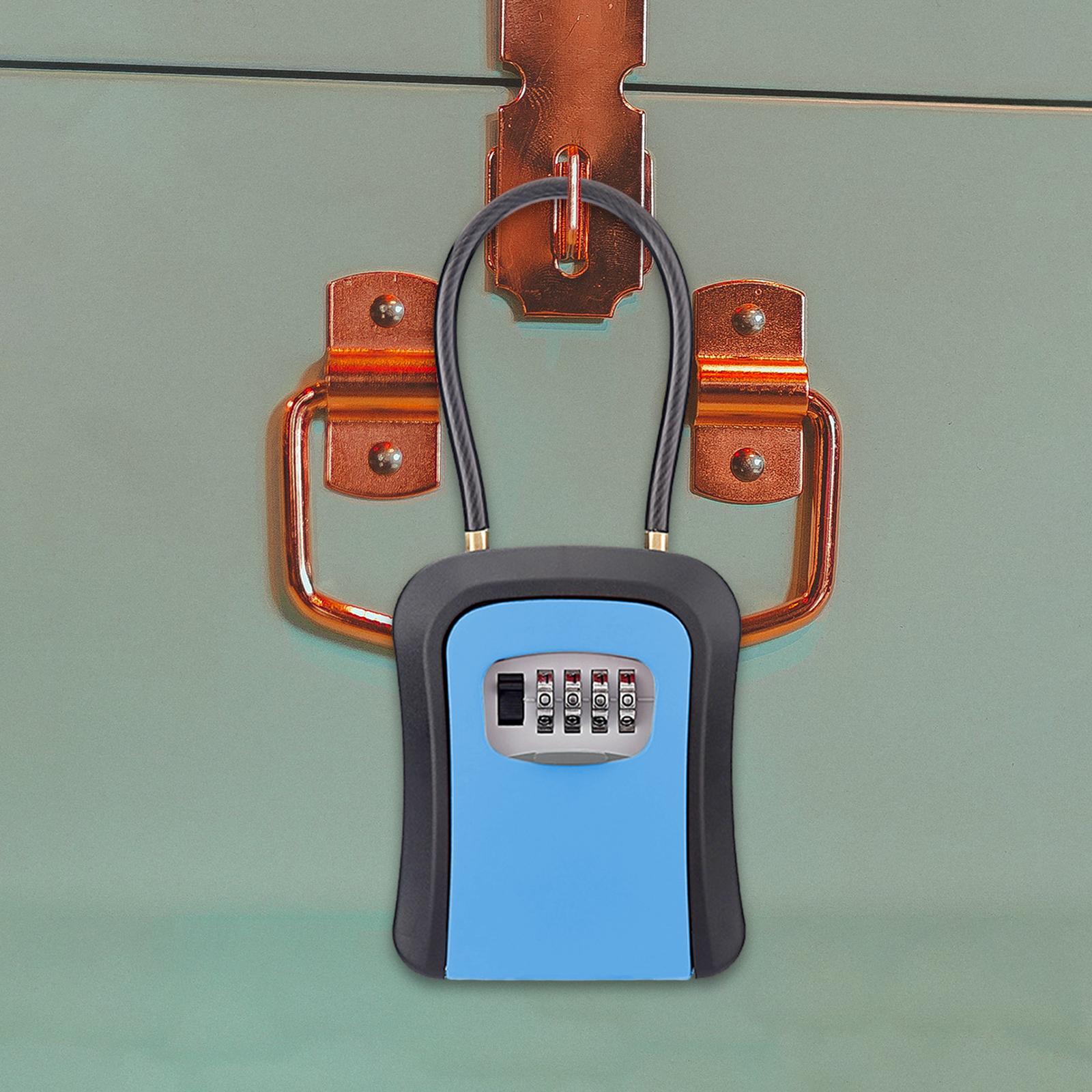 Key Lock Box Key Security Box  - Chain Lock Combination บทวิจารณ์และราคา