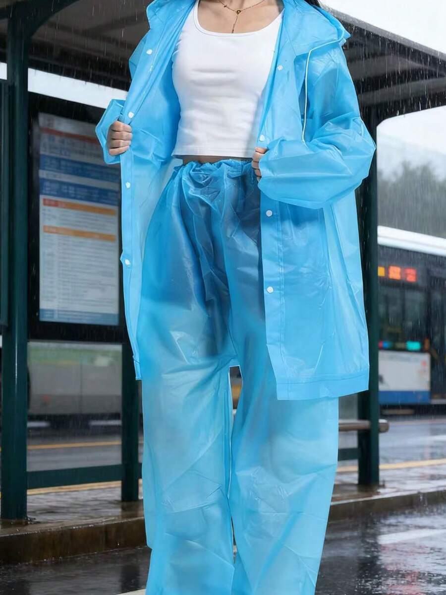 2pcs Unisex full-body rain sui - Cycling Commute Pants บทวิจารณ์และราคา